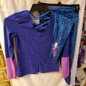 Old Navy Go Dry Youth Top & Leggings Set